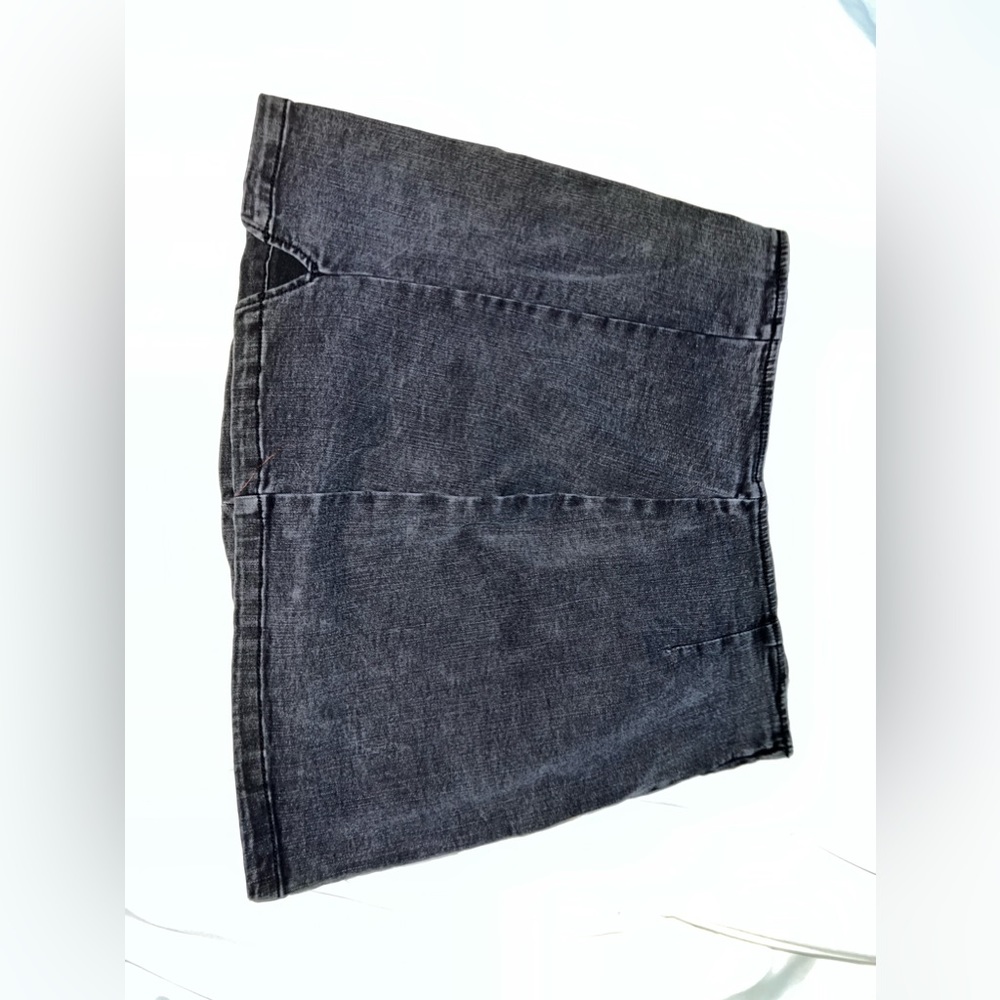 Black jean skirt